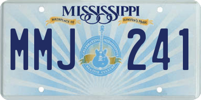 MS license plate MMJ241