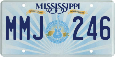 MS license plate MMJ246