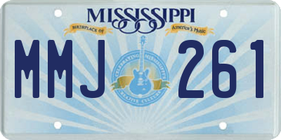 MS license plate MMJ261