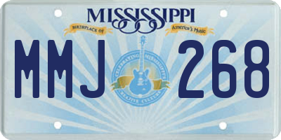 MS license plate MMJ268