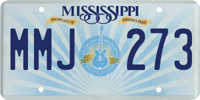 MS license plate MMJ273
