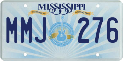 MS license plate MMJ276