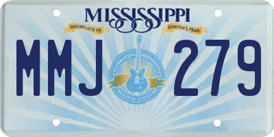 MS license plate MMJ279
