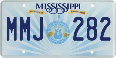 MS license plate MMJ282
