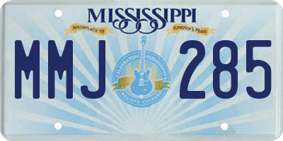 MS license plate MMJ285