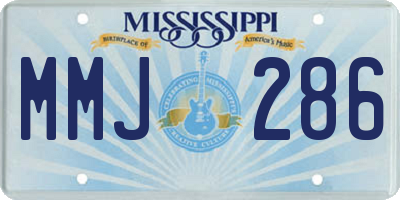 MS license plate MMJ286