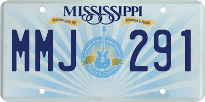 MS license plate MMJ291
