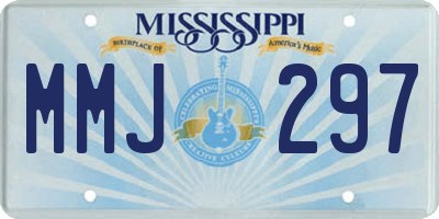 MS license plate MMJ297