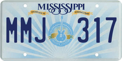 MS license plate MMJ317
