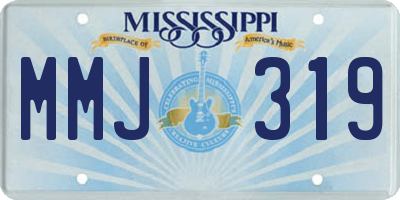 MS license plate MMJ319