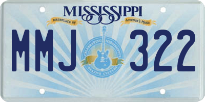 MS license plate MMJ322
