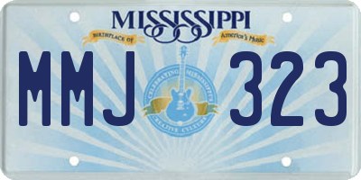 MS license plate MMJ323