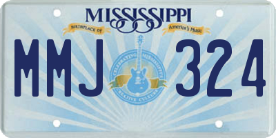 MS license plate MMJ324