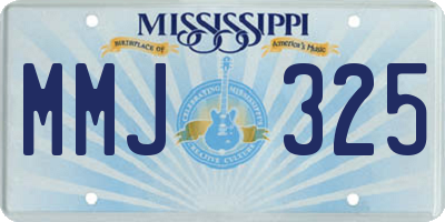 MS license plate MMJ325