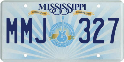 MS license plate MMJ327