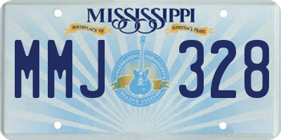 MS license plate MMJ328