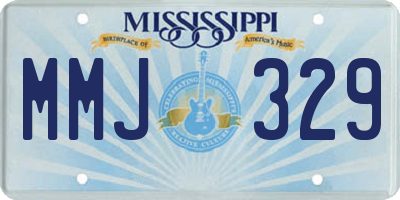 MS license plate MMJ329