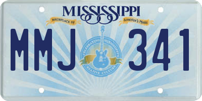 MS license plate MMJ341