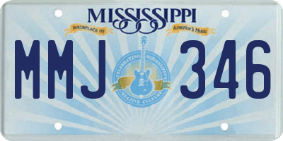MS license plate MMJ346