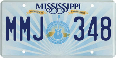 MS license plate MMJ348