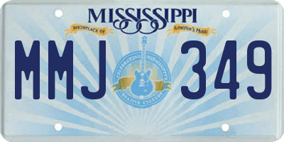 MS license plate MMJ349