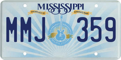 MS license plate MMJ359