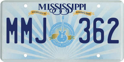 MS license plate MMJ362
