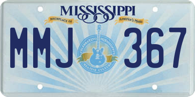 MS license plate MMJ367
