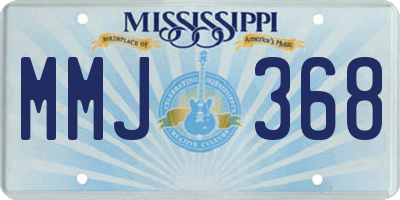 MS license plate MMJ368