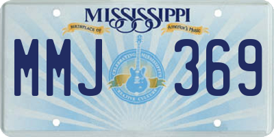MS license plate MMJ369