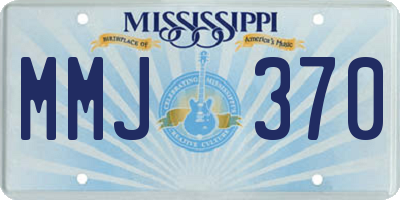 MS license plate MMJ370