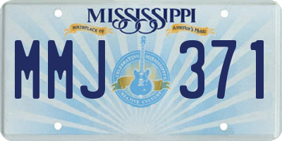 MS license plate MMJ371