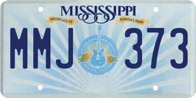 MS license plate MMJ373