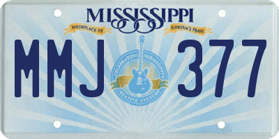 MS license plate MMJ377
