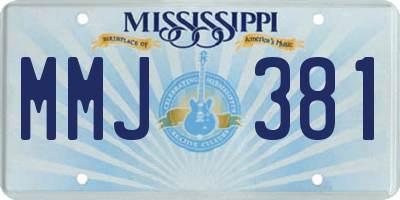 MS license plate MMJ381