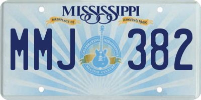 MS license plate MMJ382