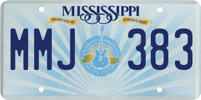 MS license plate MMJ383
