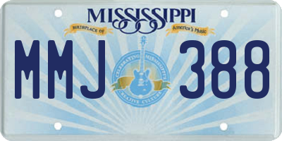 MS license plate MMJ388