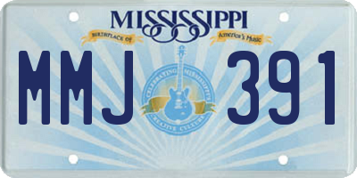 MS license plate MMJ391