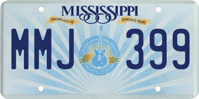 MS license plate MMJ399