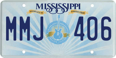 MS license plate MMJ406