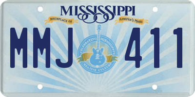 MS license plate MMJ411