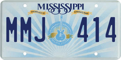 MS license plate MMJ414