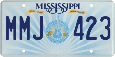 MS license plate MMJ423