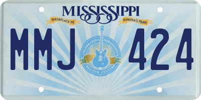 MS license plate MMJ424