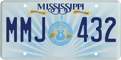 MS license plate MMJ432