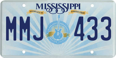 MS license plate MMJ433
