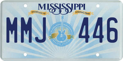 MS license plate MMJ446