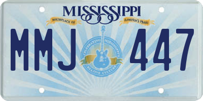 MS license plate MMJ447