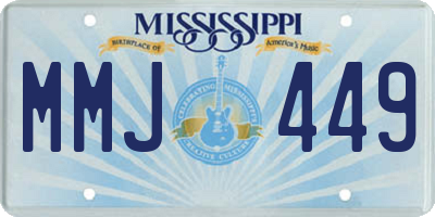 MS license plate MMJ449